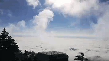 西岭雪景（游客手机拍摄）